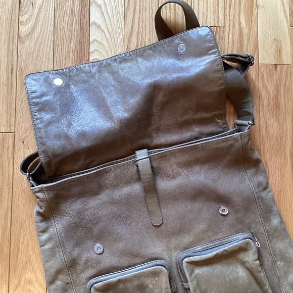 Rudsak Leather Messenger Bag Vintage Men Women Unisex - Picture 4 of 13